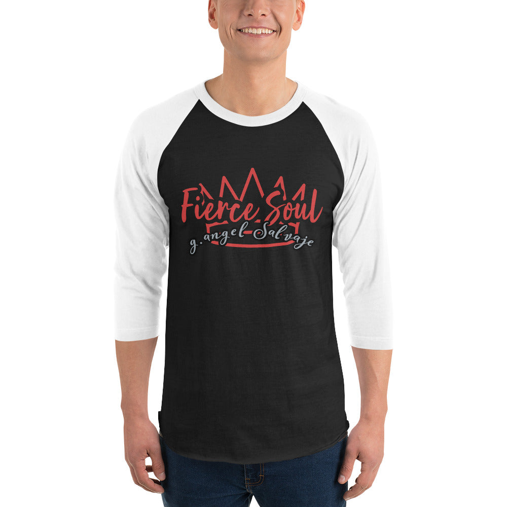 Fierce Soul 3/4 sleeve raglan shirt