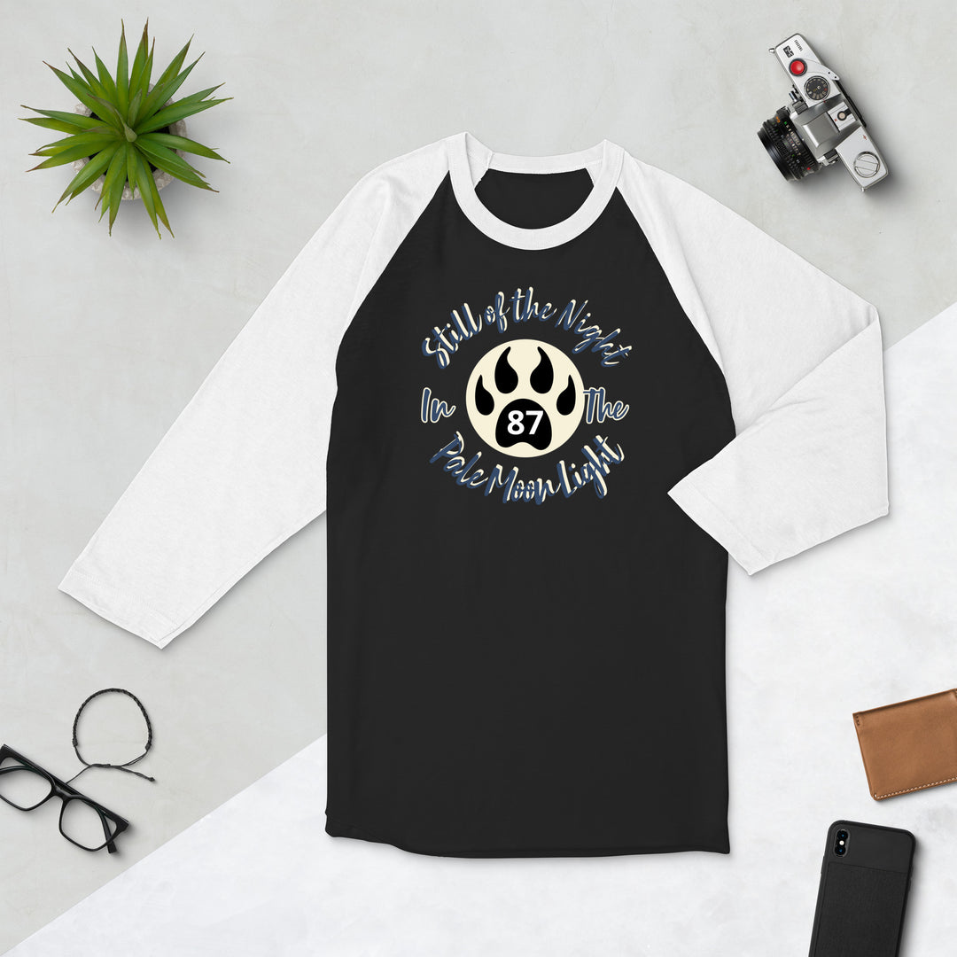 Still of the Night, Wolf Claw 3/4 sleeve raglan shirt