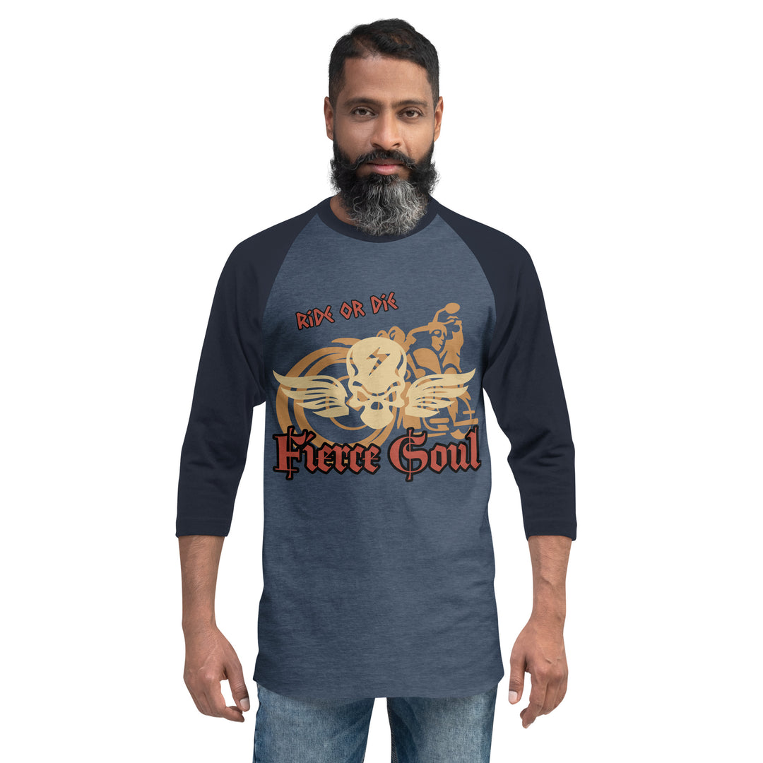 Ride or Die, Fierce Soul, 3/4 sleeve raglan shirt