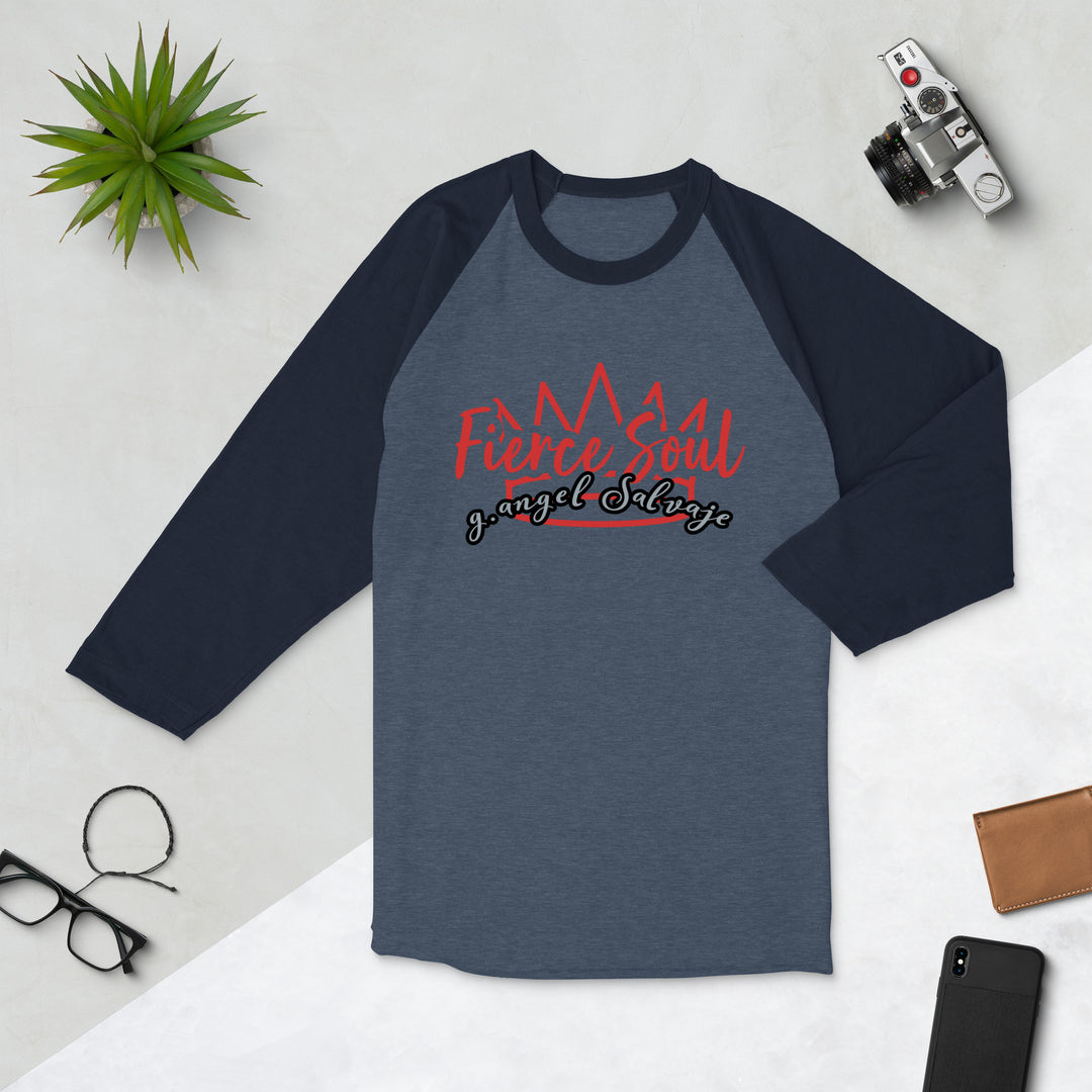 Fierce Soul 3/4 sleeve raglan shirt