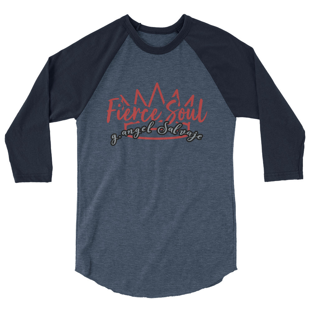 Fierce Soul 3/4 sleeve raglan shirt