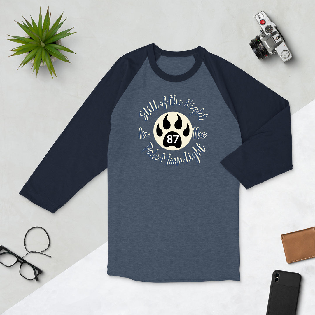 Still of the Night, Wolf Claw 3/4 sleeve raglan shirt