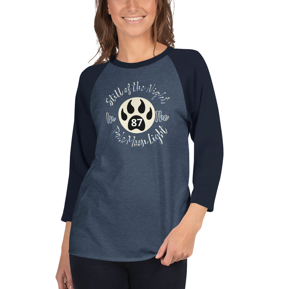 Still of the Night, Wolf Claw 3/4 sleeve raglan shirt