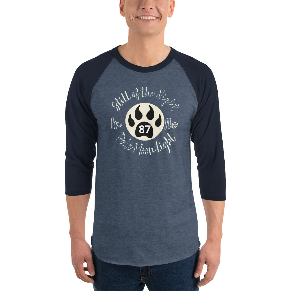 Still of the Night, Wolf Claw 3/4 sleeve raglan shirt