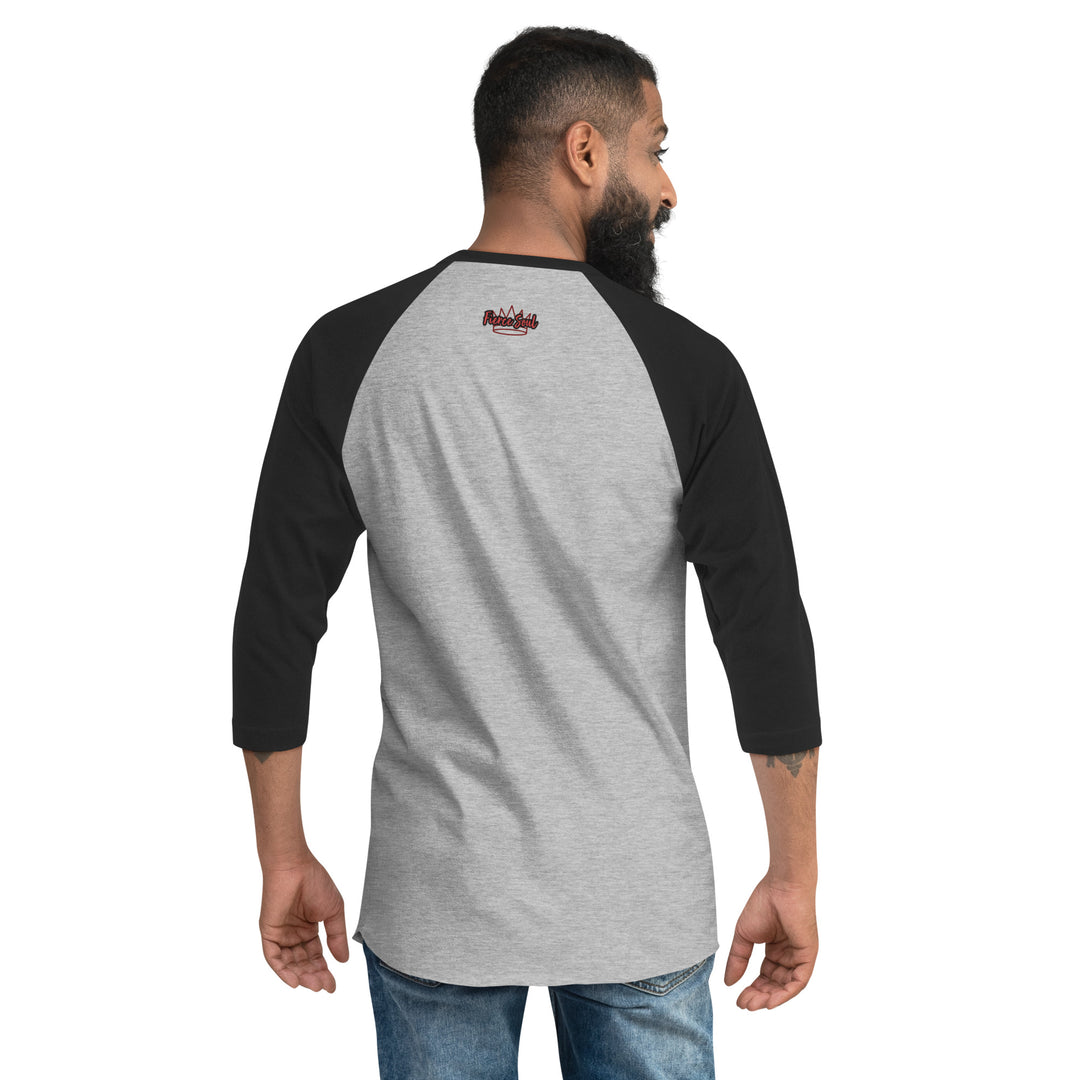 Who Stopped the Rain 3/4 sleeve raglan shirt