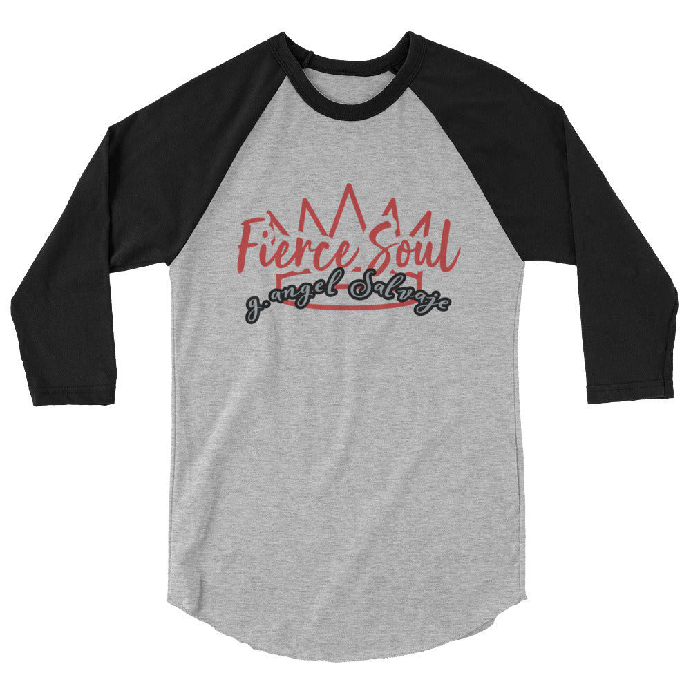 Fierce Soul 3/4 sleeve raglan shirt
