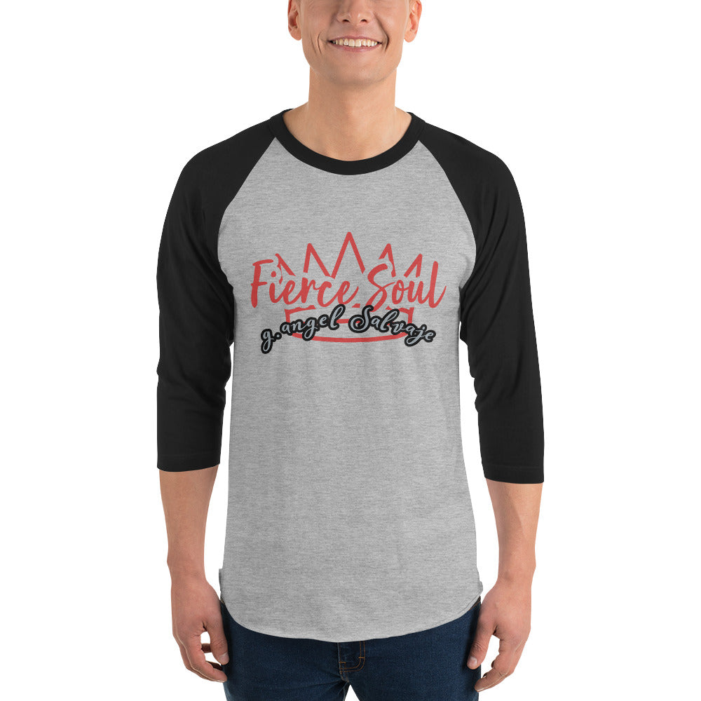 Fierce Soul 3/4 sleeve raglan shirt
