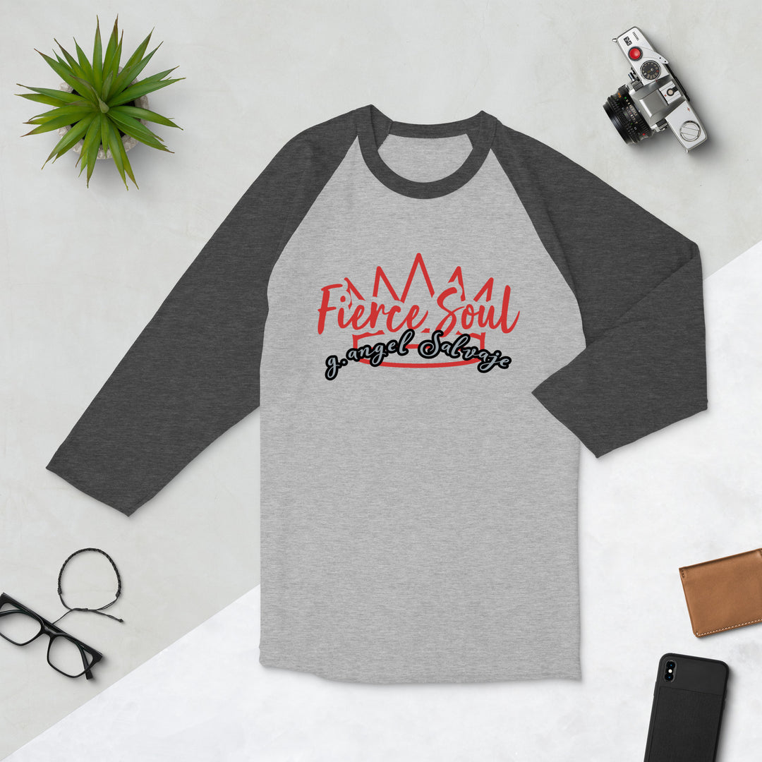 Fierce Soul 3/4 sleeve raglan shirt