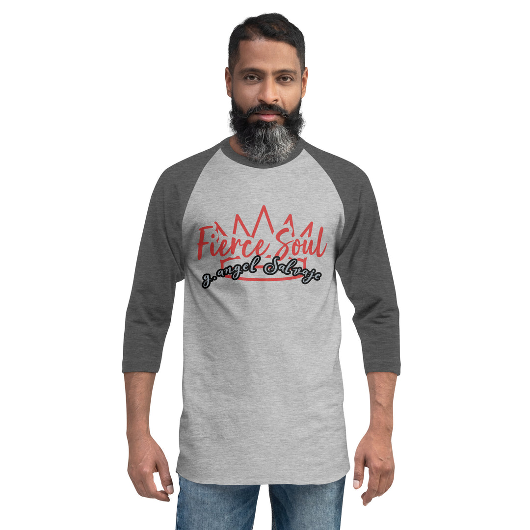 Fierce Soul 3/4 sleeve raglan shirt