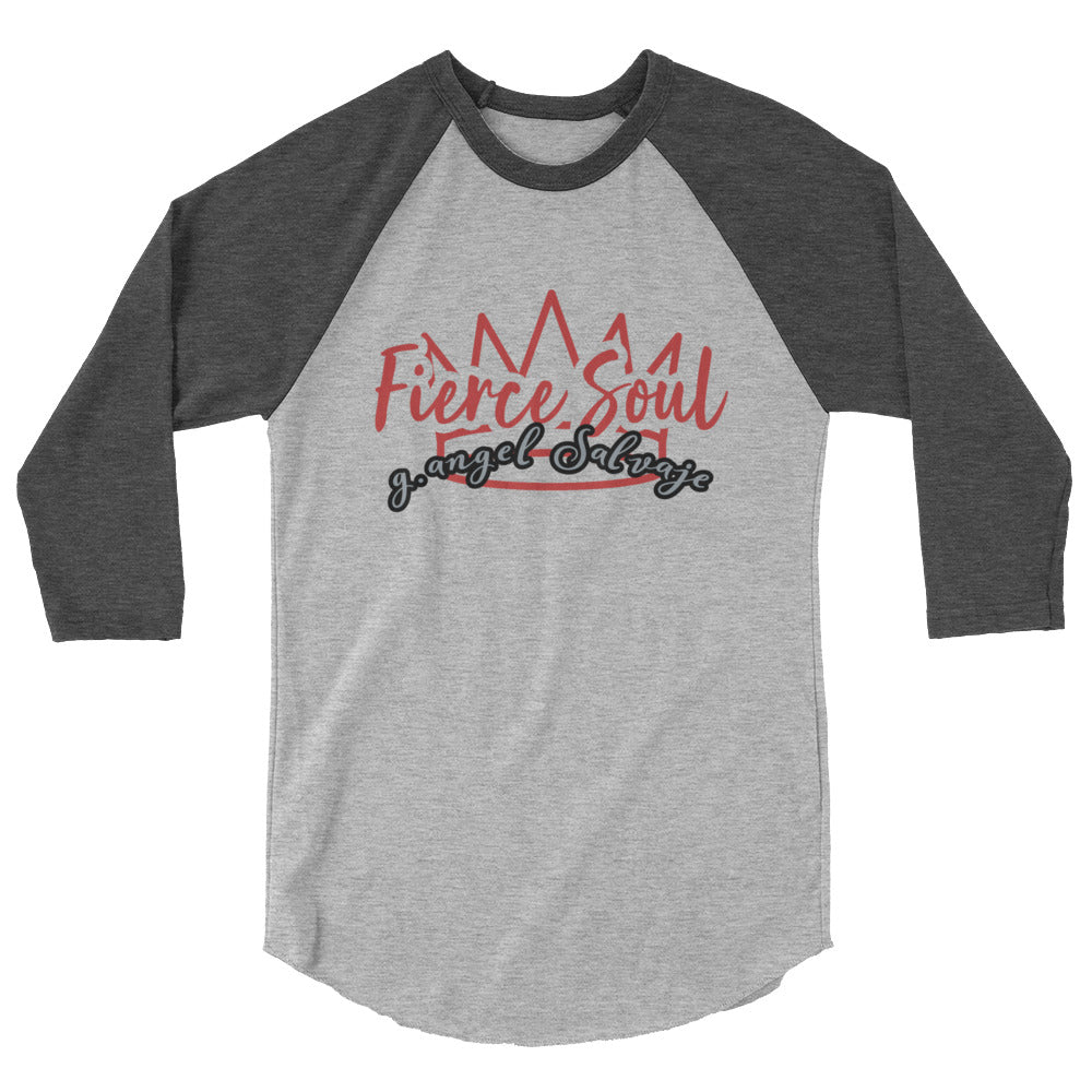 Fierce Soul 3/4 sleeve raglan shirt