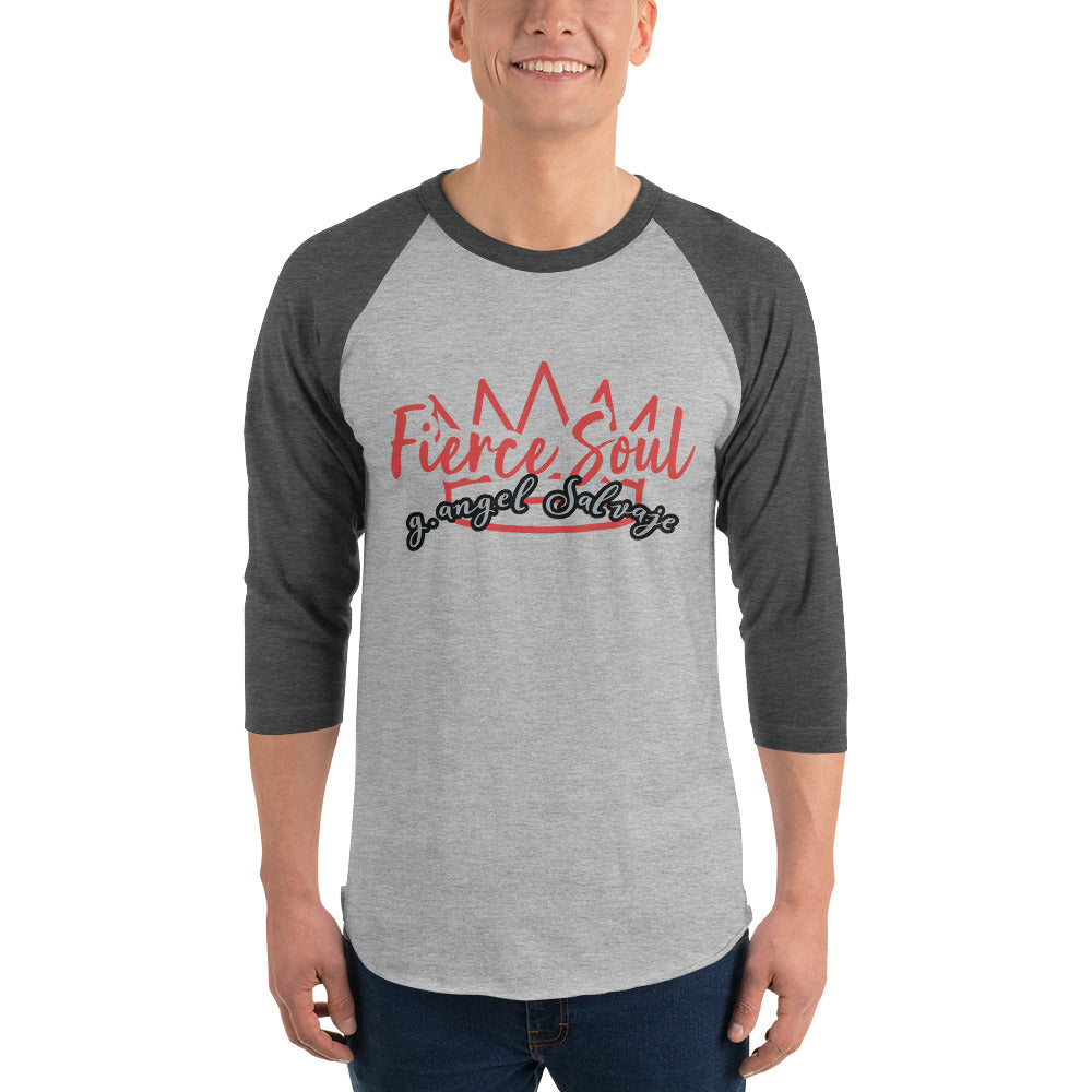 Fierce Soul 3/4 sleeve raglan shirt
