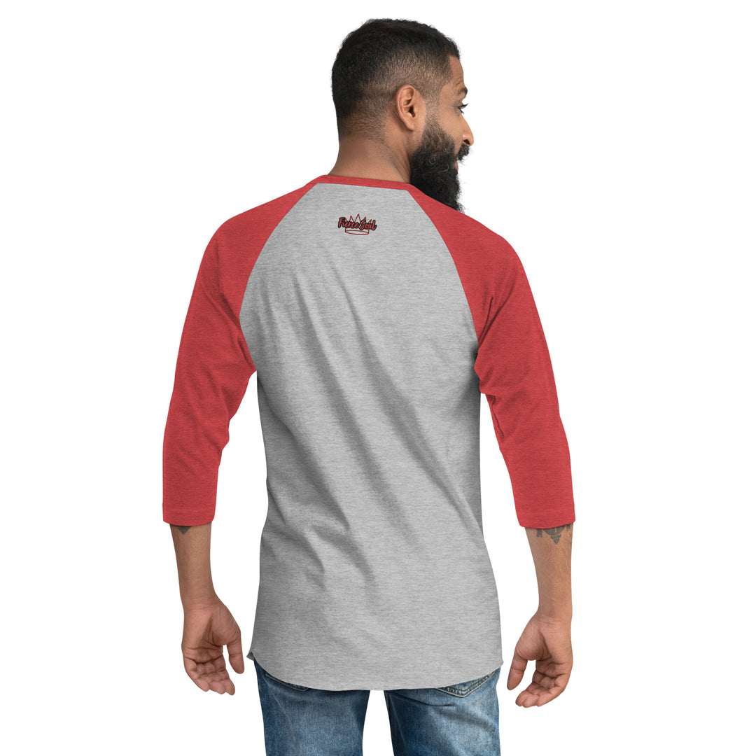 Who Stopped the Rain 3/4 sleeve raglan shirt