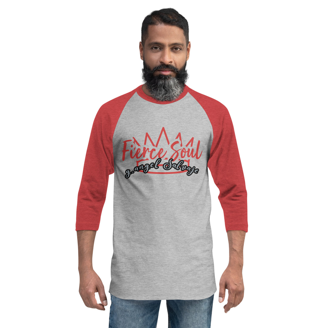 Fierce Soul 3/4 sleeve raglan shirt