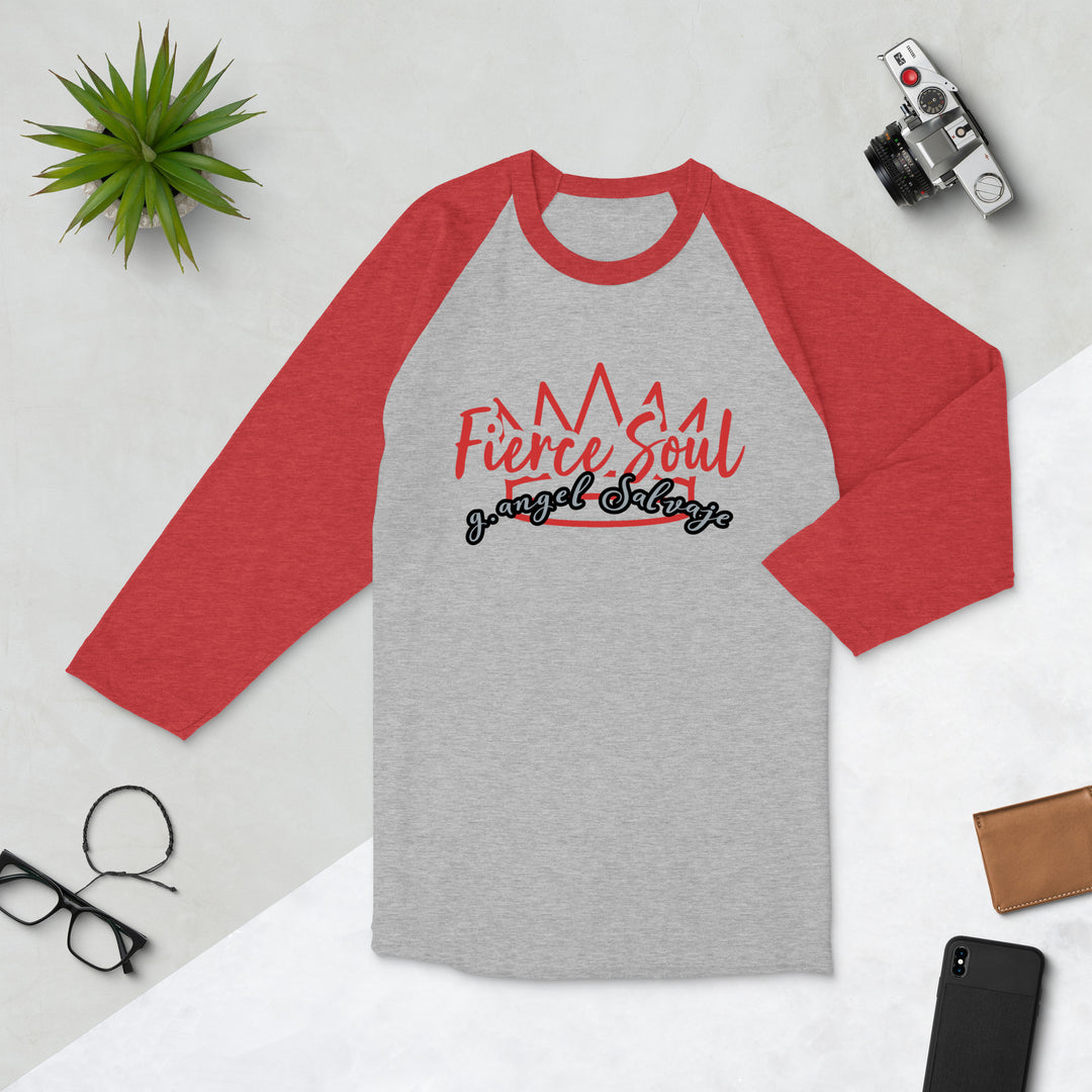 Fierce Soul 3/4 sleeve raglan shirt