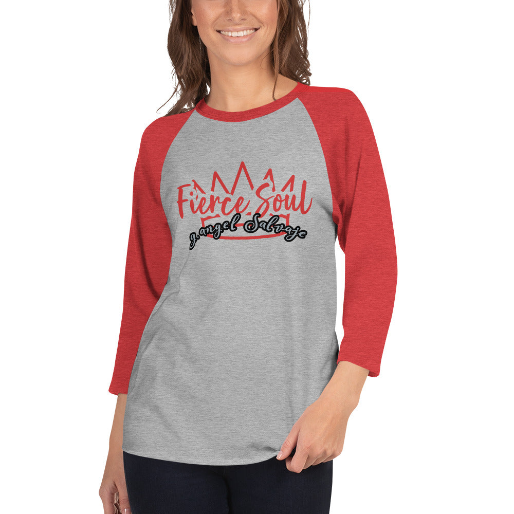Fierce Soul 3/4 sleeve raglan shirt