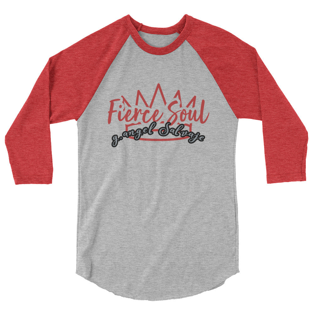 Fierce Soul 3/4 sleeve raglan shirt