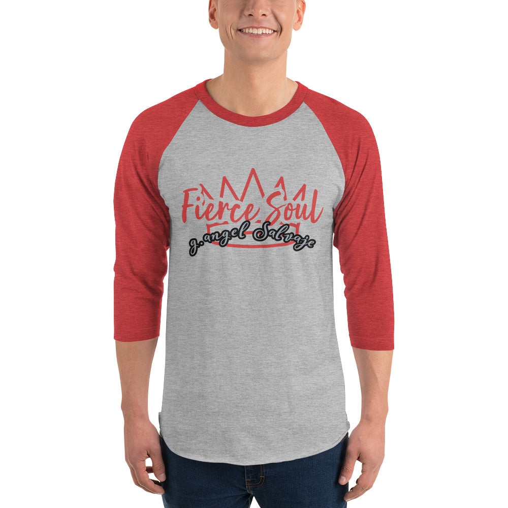 Fierce Soul 3/4 sleeve raglan shirt