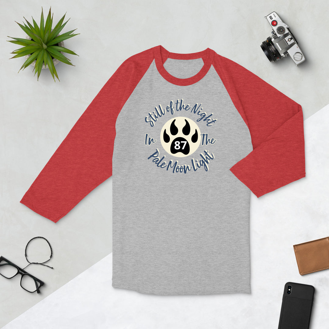 Still of the Night, Wolf Claw 3/4 sleeve raglan shirt