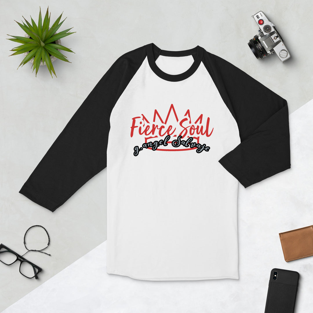 Fierce Soul 3/4 sleeve raglan shirt