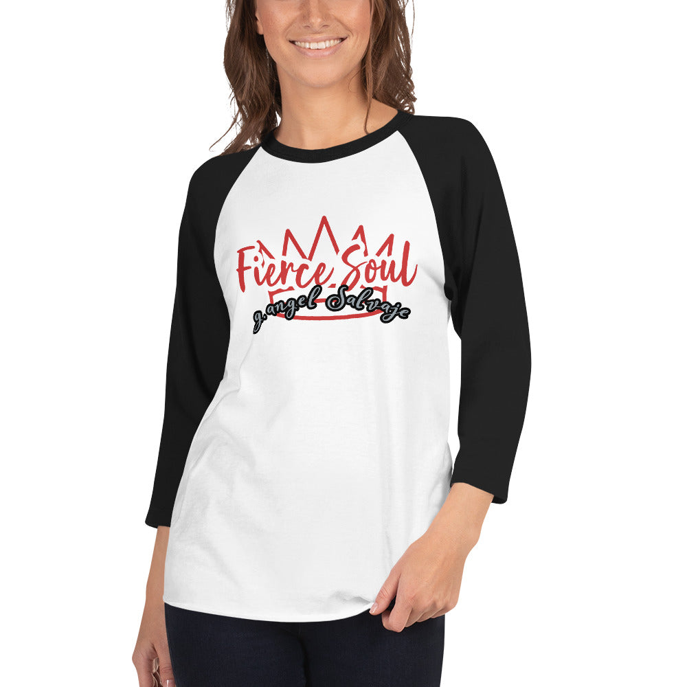 Fierce Soul 3/4 sleeve raglan shirt