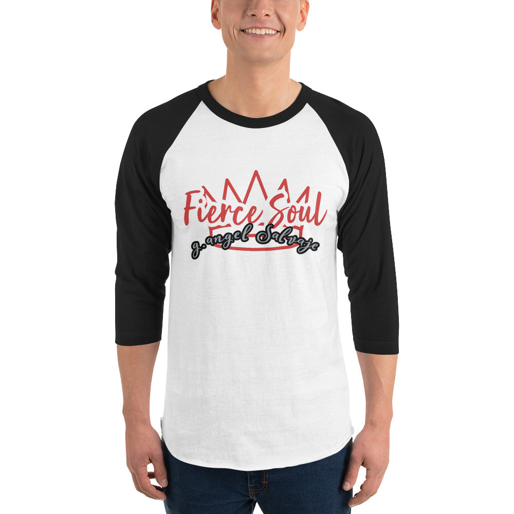 Fierce Soul 3/4 sleeve raglan shirt