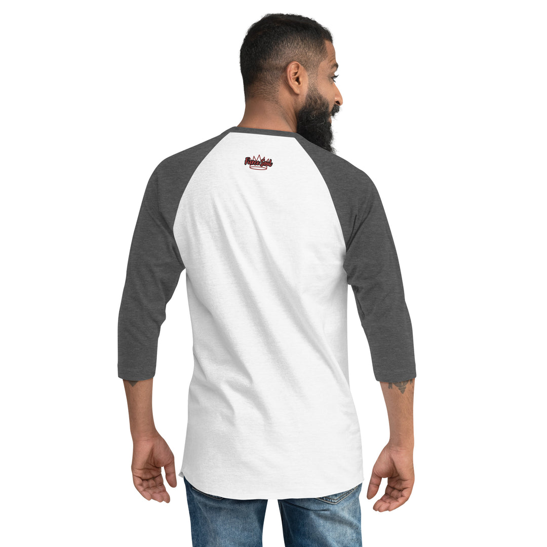 Who Stopped the Rain 3/4 sleeve raglan shirt