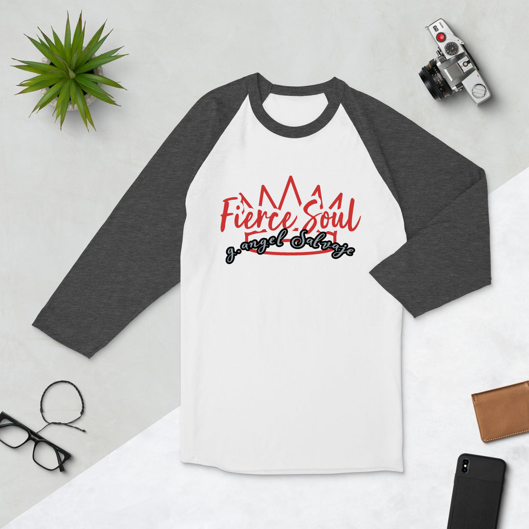 Fierce Soul 3/4 sleeve raglan shirt