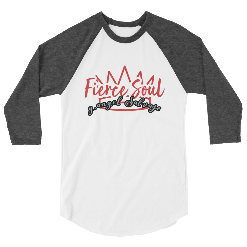 Fierce Soul 3/4 sleeve raglan shirt