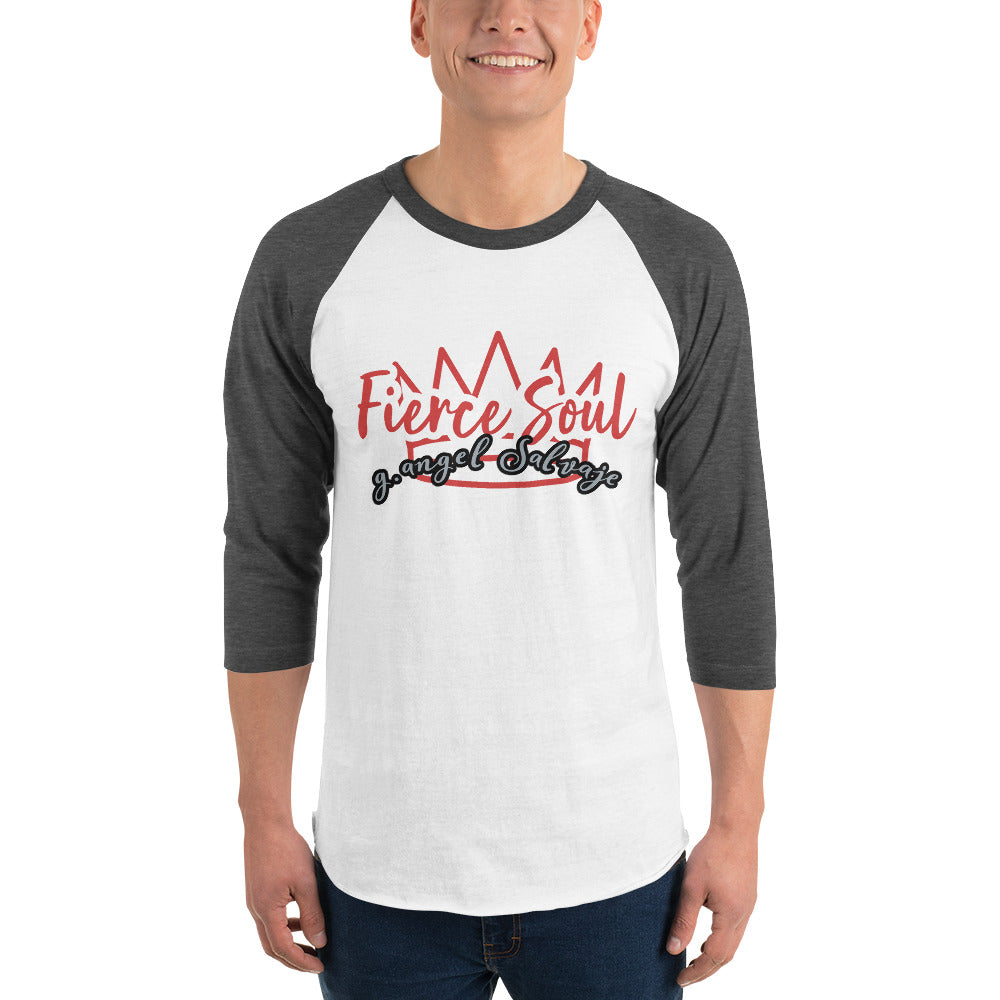 Fierce Soul 3/4 sleeve raglan shirt