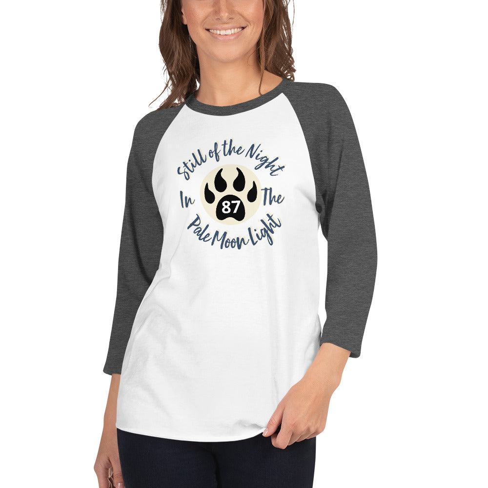 Still of the Night, Wolf Claw 3/4 sleeve raglan shirt