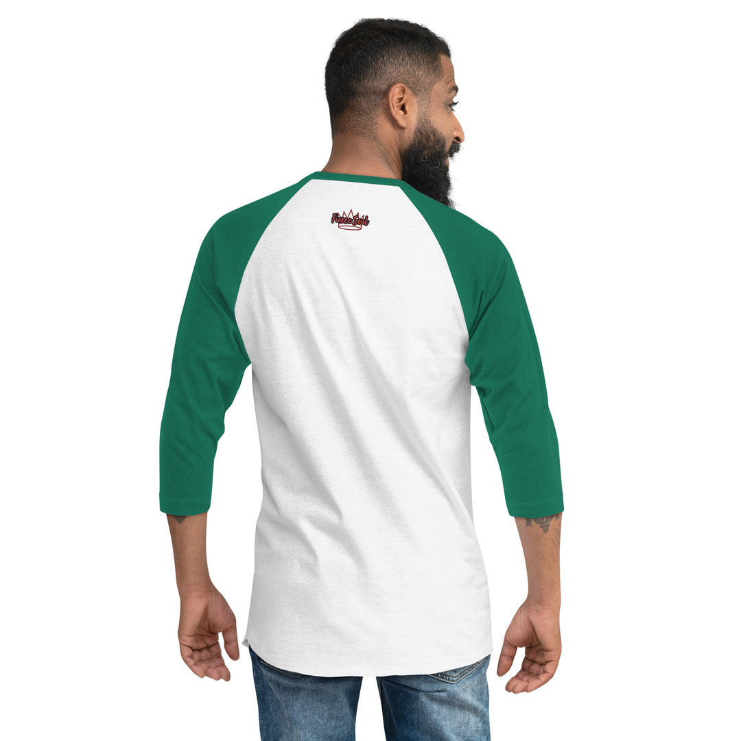 Who Stopped the Rain 3/4 sleeve raglan shirt