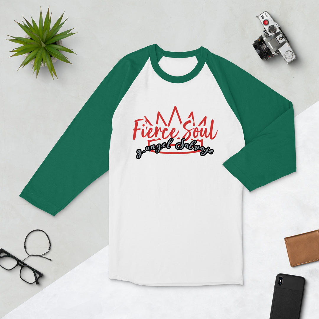 Fierce Soul 3/4 sleeve raglan shirt