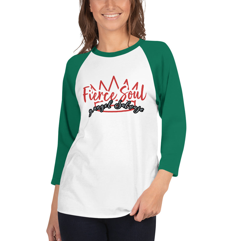 Fierce Soul 3/4 sleeve raglan shirt