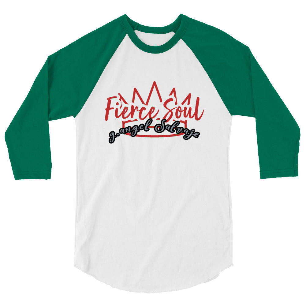 Fierce Soul 3/4 sleeve raglan shirt