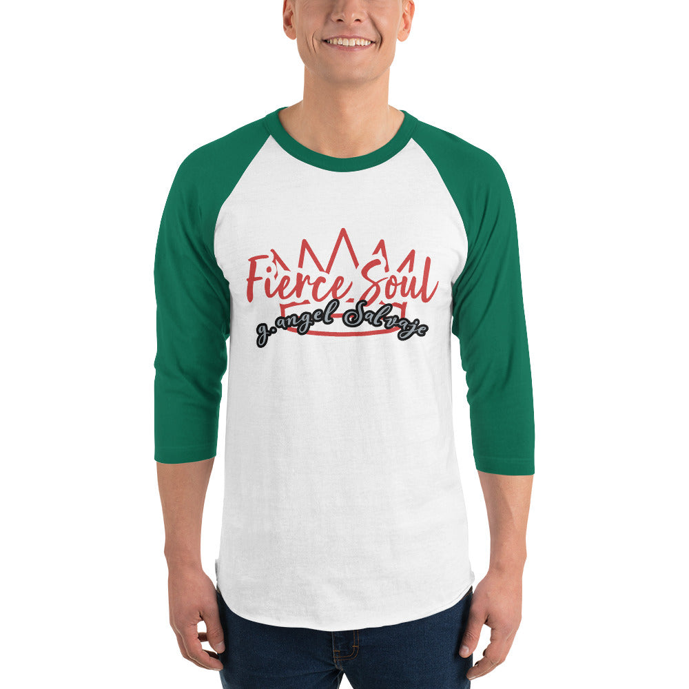 Fierce Soul 3/4 sleeve raglan shirt