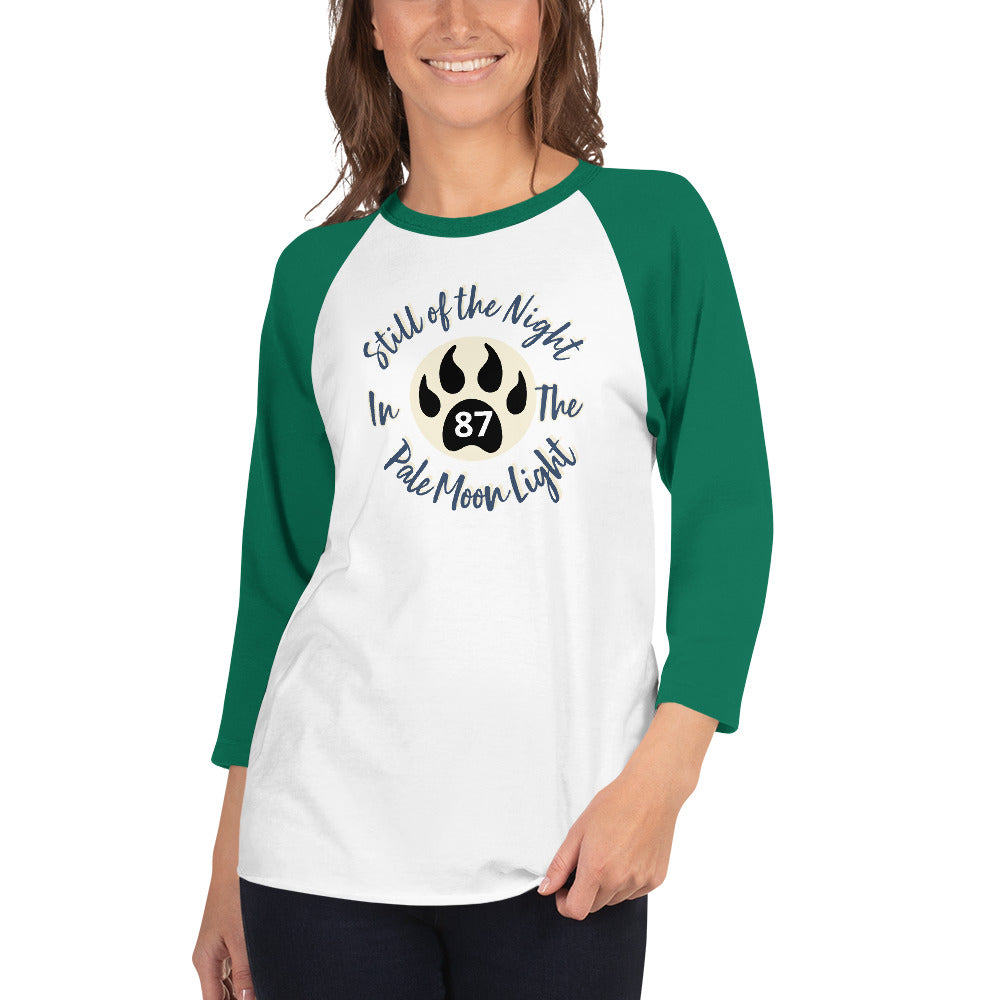 Still of the Night, Wolf Claw 3/4 sleeve raglan shirt