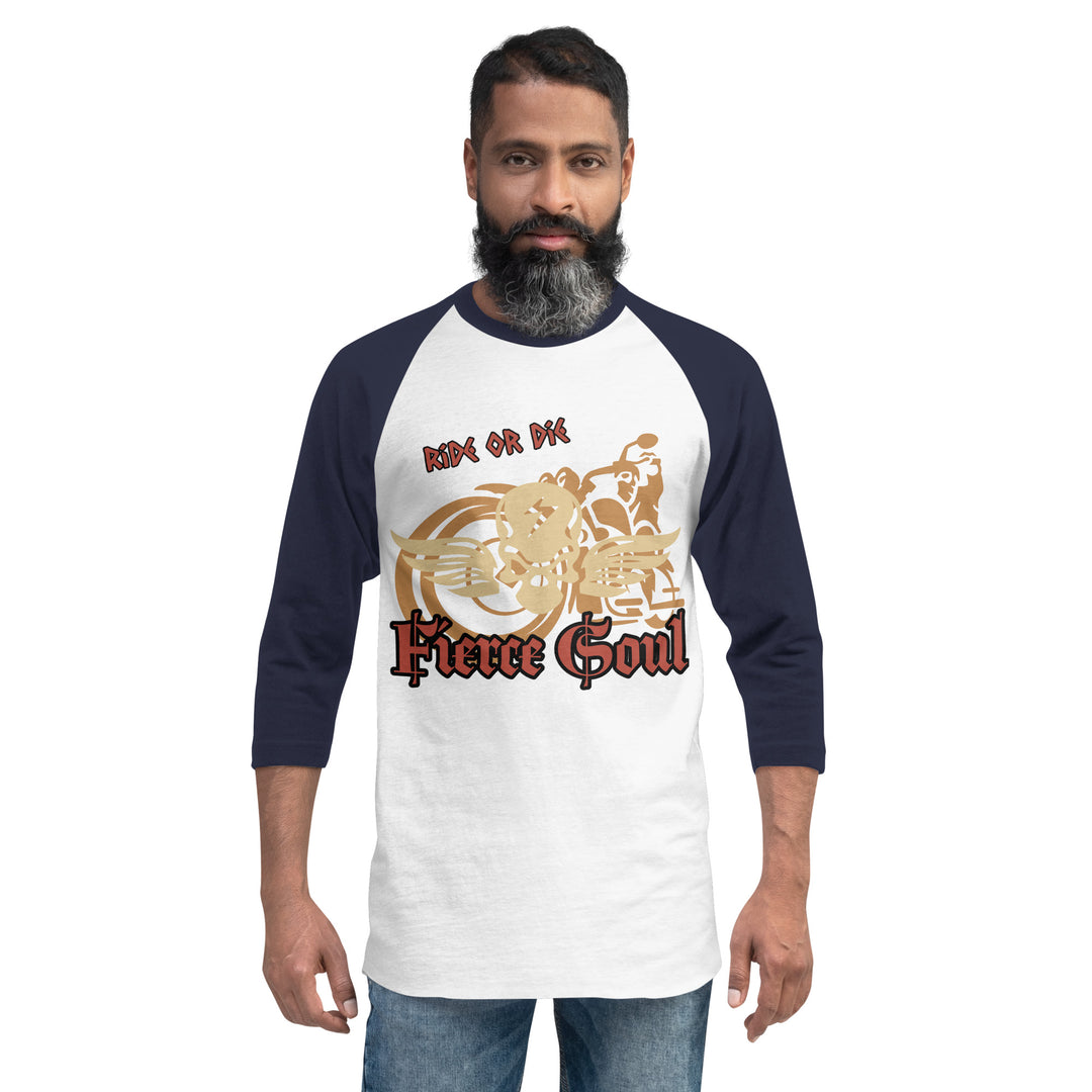 Ride or Die, Fierce Soul, 3/4 sleeve raglan shirt