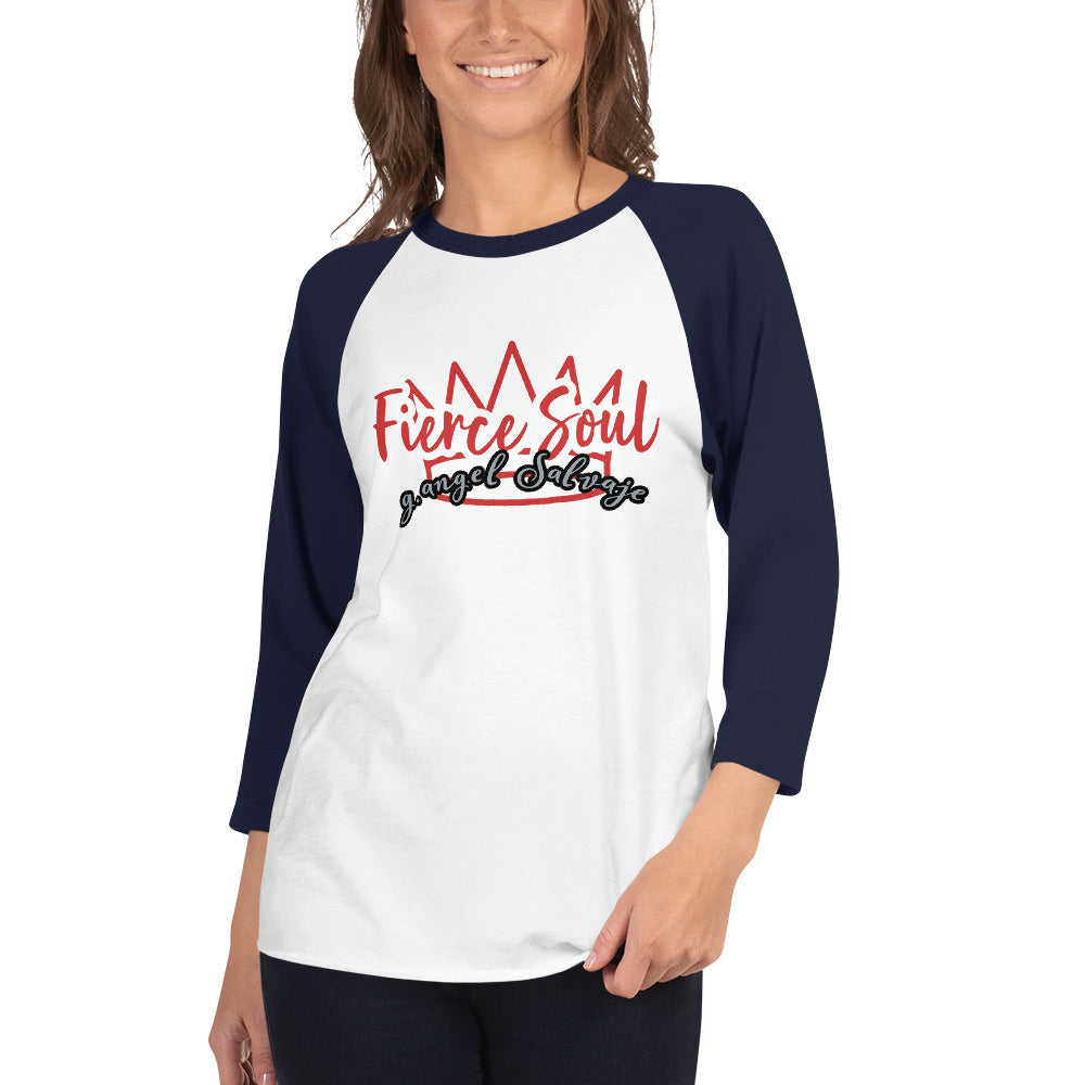 Fierce Soul 3/4 sleeve raglan shirt
