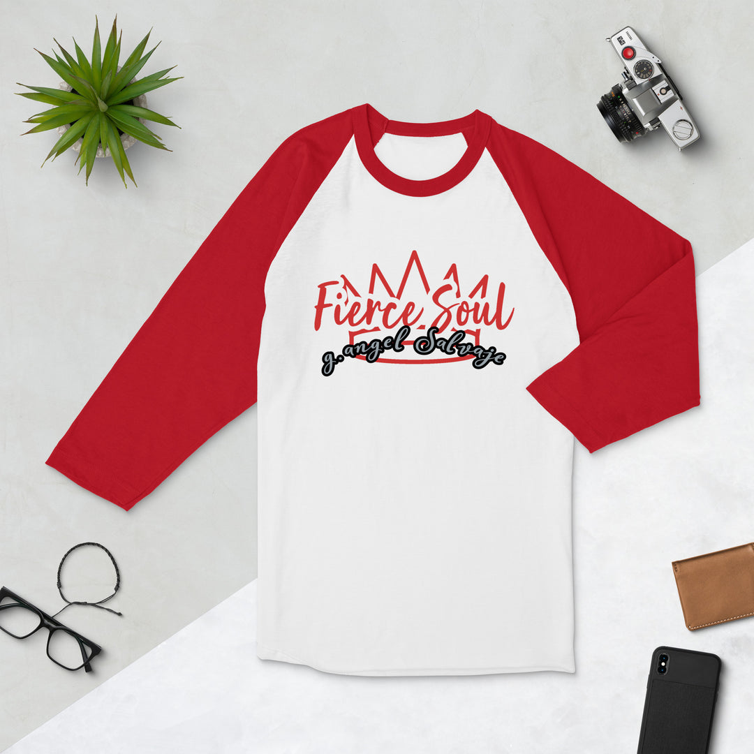 Fierce Soul 3/4 sleeve raglan shirt
