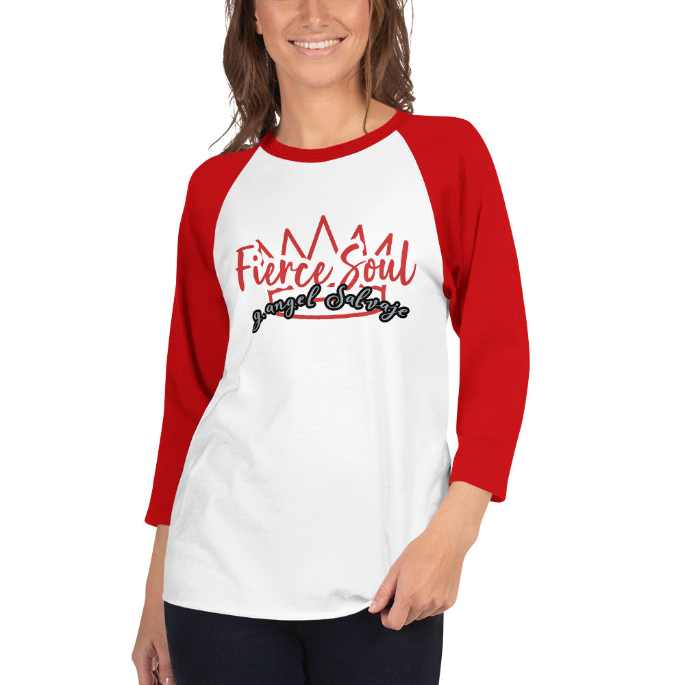Fierce Soul 3/4 sleeve raglan shirt