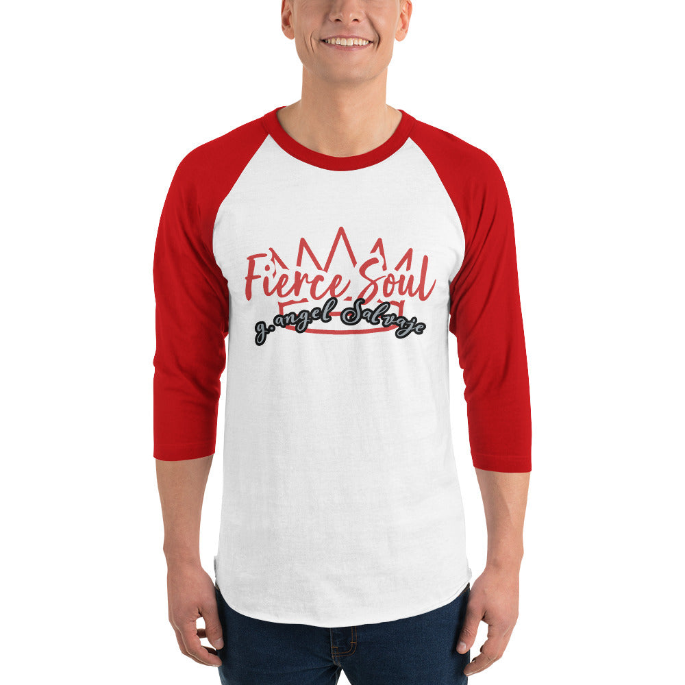 Fierce Soul 3/4 sleeve raglan shirt