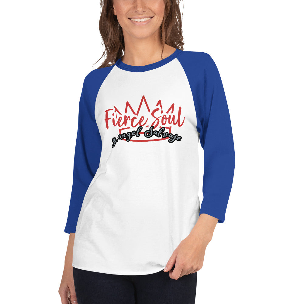 Fierce Soul 3/4 sleeve raglan shirt