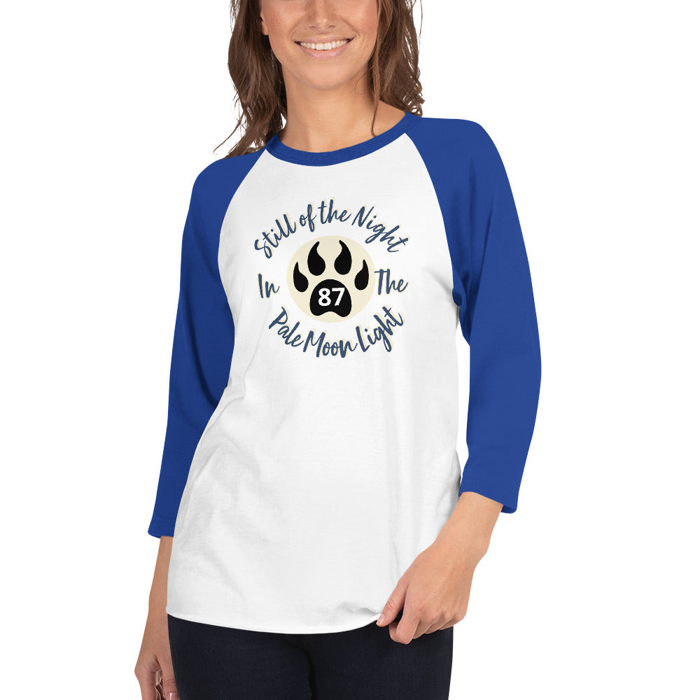 Still of the Night, Wolf Claw 3/4 sleeve raglan shirt
