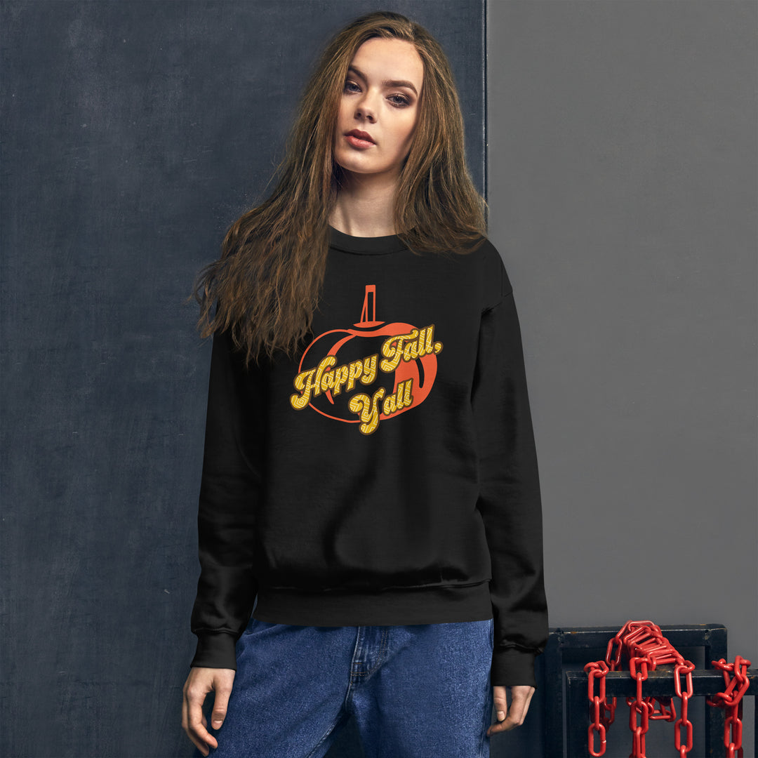 Happy Fall Y'all, Unisex Sweatshirt