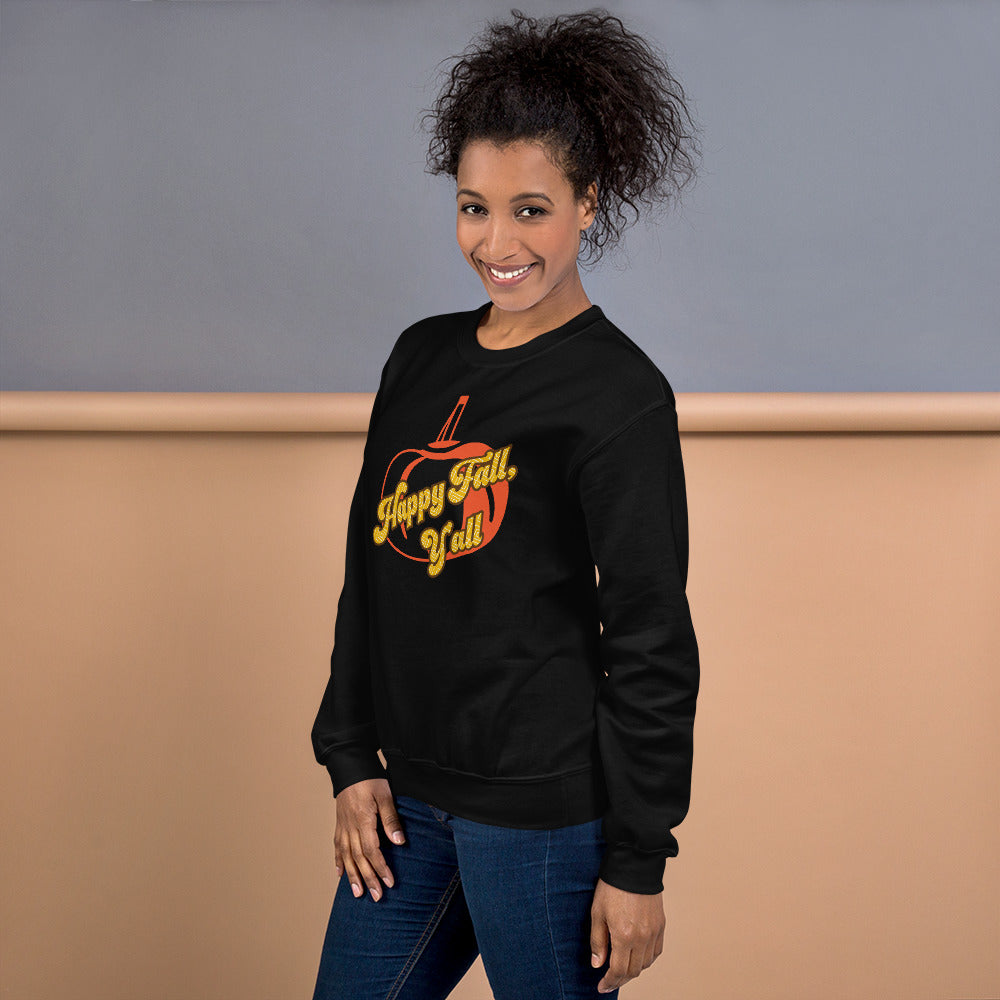 Happy Fall Y'all, Unisex Sweatshirt