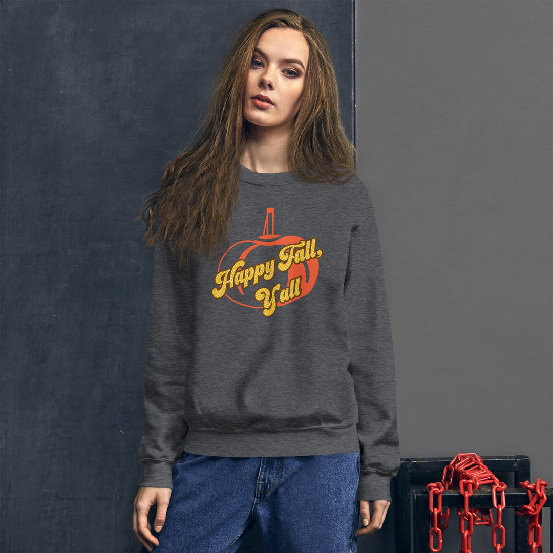 Happy Fall Y'all, Unisex Sweatshirt