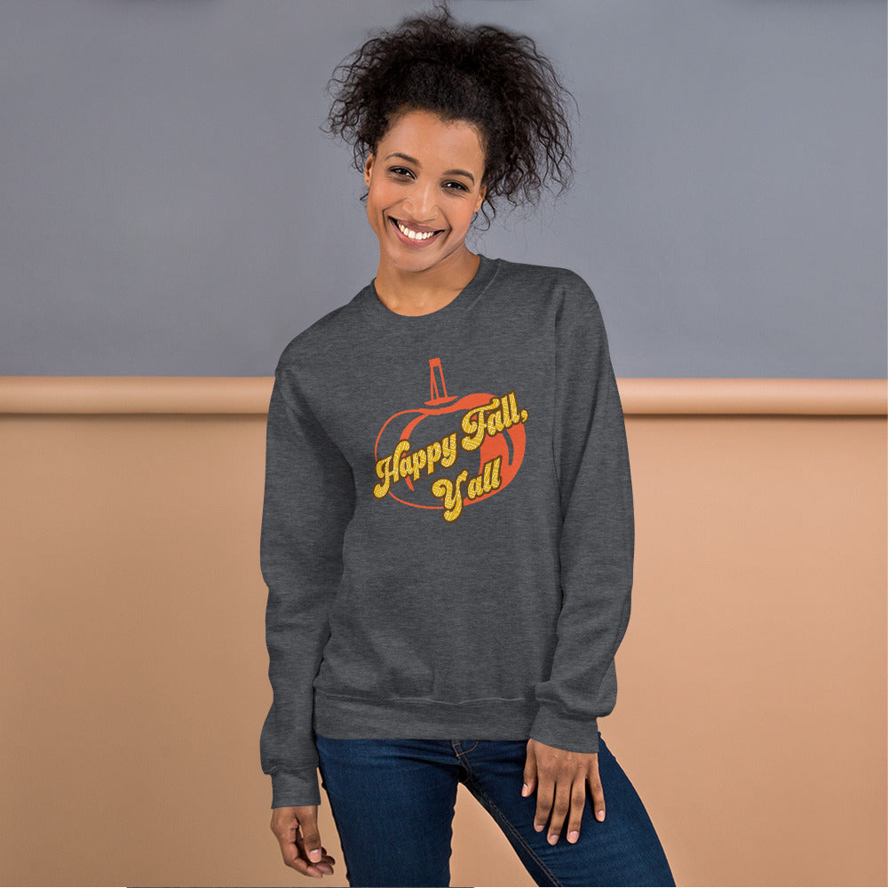 Happy Fall Y'all, Unisex Sweatshirt