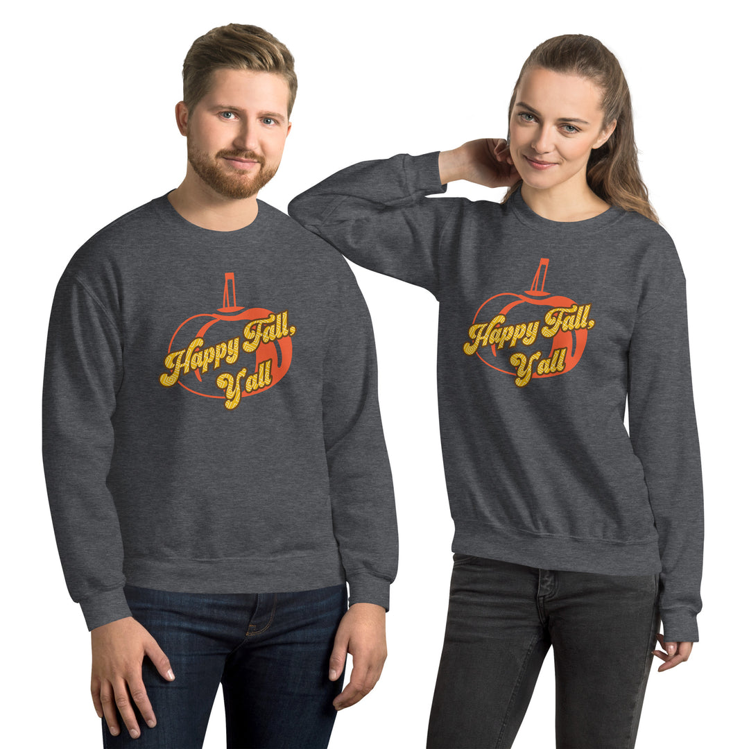 Happy Fall Y'all, Unisex Sweatshirt