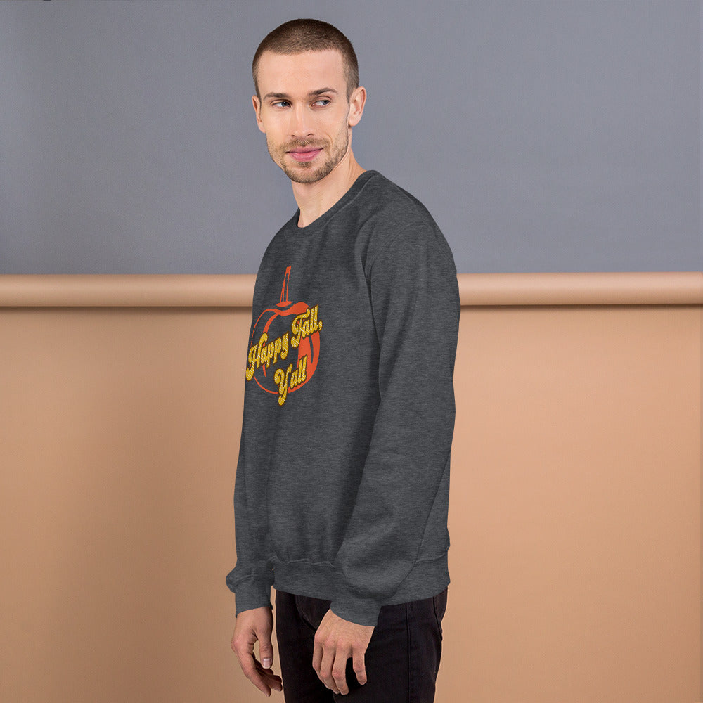 Happy Fall Y'all, Unisex Sweatshirt