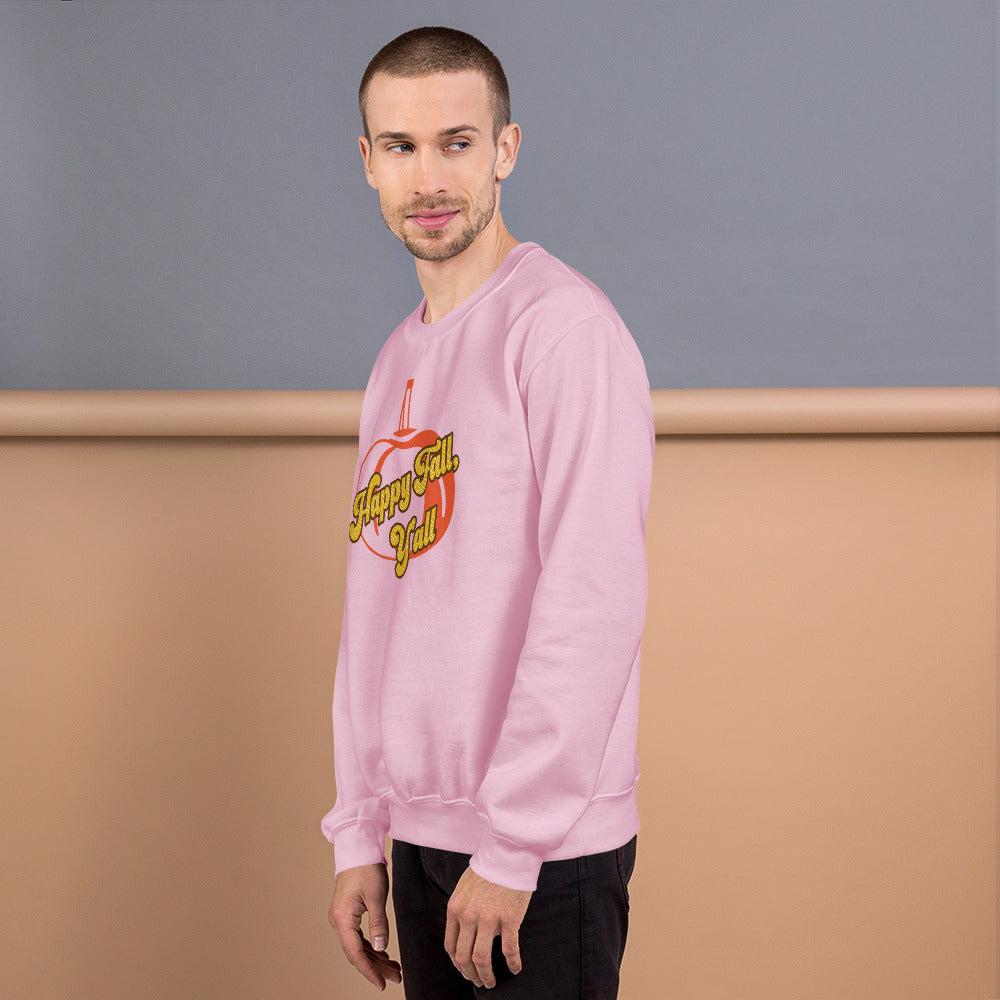 Happy Fall Y'all, Unisex Sweatshirt
